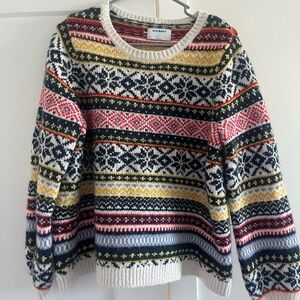 Old Navy Multicolor Fair Isle Sweater